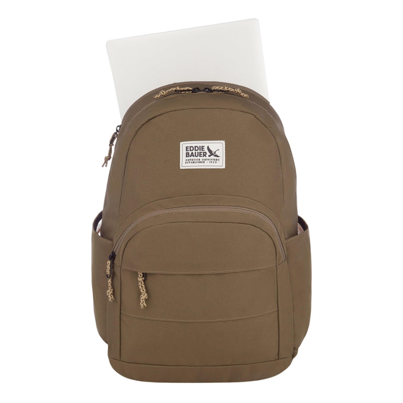 Eddie Bauer Campus Backpack 26L | Everyday Carry | Work | Travel | Commuter | Padded Laptop Sleeve | Stretch Bottle Pockets | Lightweight | Durable - Adler