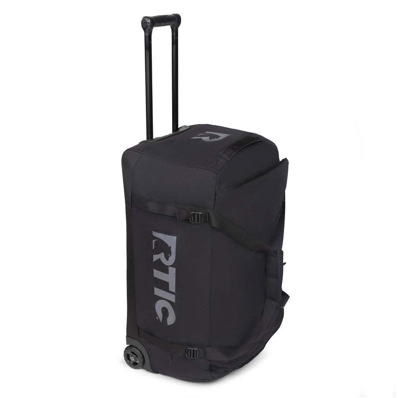RTIC Road Trip Rolling Duffle Bag with Wheels for Men and Women, Traveling Tote for Camp, Travel, Gym, Weekender, Camping, Overnight Carry On, Sports, Spacious, Water Resistant, Large, Black