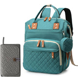 houscly Diaper Bag Backpack for Girls Boys: Green Toddler Diaper Bag with Changing Pad Baby Backpack Diaper Bag for Mon Dad Newborn Mochila Pañaleras Bebe（without Changing Station）