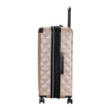 Kenneth Cole REACTION Diamond Tower Collection Lightweight Hardside Expandable 8-Wheel Spinner Travel Luggage, Rose Gold, 28-Inch Checked