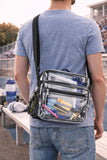 Eastsport Clear Bag for Stadium Approved Stadium Events 12×4×10 Clear Tote Lunch Bag with Reinforced Straps for Work and Sporting Events
