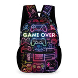 KOYI Neon Video Game Backpack for Boys, 16.5" Gaming School Backpack