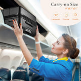 Sweetcrispy Carry on Luggage, Hard Shell ABS Suitcase with Double Spinner Wheels, Lightweight Expandable Rolling Suit Case with TSA Lock, 20 Inch Bronze Black