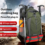 FENGDONG 40L Waterproof Lightweight Hiking,Camping,Travel Backpack for Men Women (green)