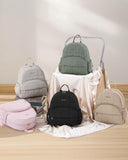 LOVEVOOK Small Backpack Purse for Women, Mini Puffer Backpack with Anti-theft Pocket, Lightweight Quilted Casual Daypack for Daily Work & Travel