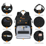 Maelstrom Laptop Backpack, Fits 15.6-17.3 Inch Travel Backpack Gift for Women Men, Waterproof College School Computer Bag, Anti-theft Business Work Bag with Luggage Strap (Black, 15.6 Inch)