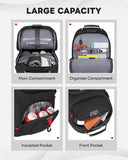MATEIN Rolling Bag with Wheels, 17 Inch Extra Large Laptop Roller Backpack for Adults with Anti Theft Lock & Sturdy Handle, Water Resistant Wheeled Bag Carry On Luggage for Teacher Work Travel Men