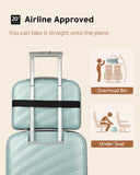 LUGGEX Carry on Luggage with Charger, Lightweight Suitcase 2 Piece with Spinner Wheels (Mint, 14/20)