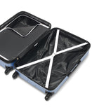 Calvin Klein Women's Hard Side Upright Luggage Spinner Light Weight Suitcase, Forever Blue, Large