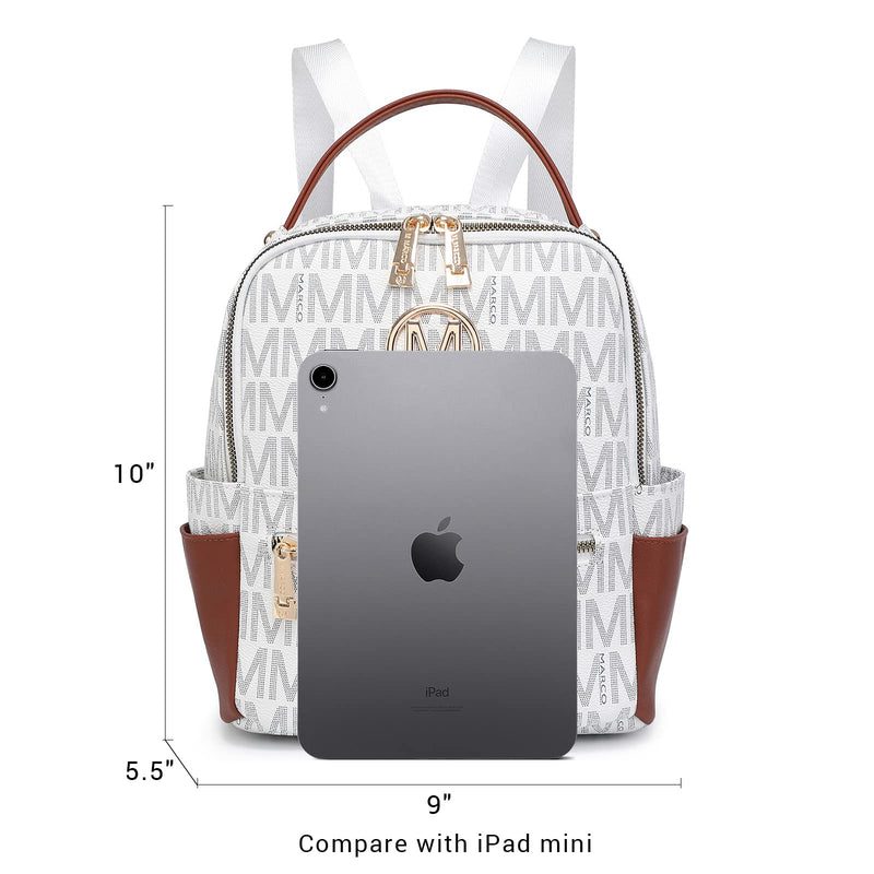 MKP Small Backpack Purse for Ladies Women Fashion Multi Pockets Daypacks with Front Zip Pocket