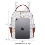 MKP Small Backpack Purse for Ladies Women Fashion Multi Pockets Daypacks with Front Zip Pocket