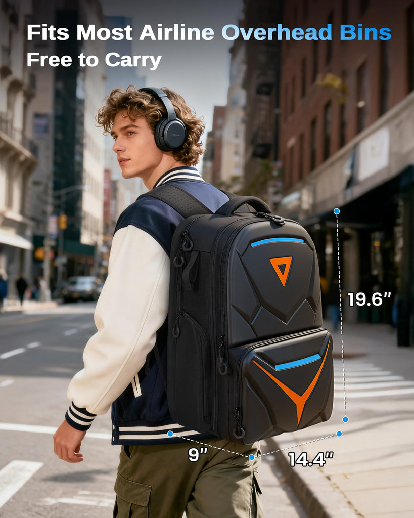 Gamlin Backpack MATEIN Hard Shell Gaming Backpack for Men, Waterproof Extra Large Lapt ...