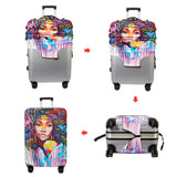 WUJIAONIAO Travel Luggage Cover Baggage Suitcase Cover Protector Skins 18-32 Inch (Graffiti A8, XL (for 29-32 inch luggage))