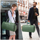 Modoker Eco-Friendly Convertible Garment Bags for Travel, Carry on Garment Duffel Bag for Women Men Weekender - 2 in 1 Hanging Suitcase Suit Travel Bags, Green