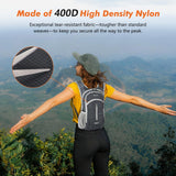 Seektop Expandable Small Hiking Backpack 12L-15L Lightweight Packable Waterproof Daypack with Phone Pocket for Women Men