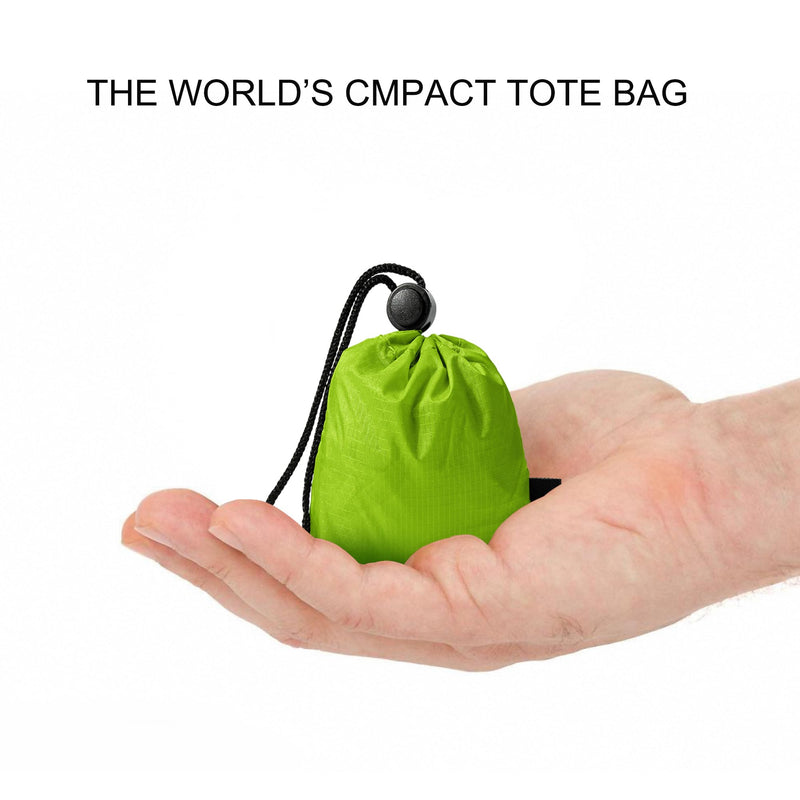KALIDI Compact Tote Shopping bag Lightweight Foldable Tiny Reusable Grocery Shoulder Bag Crossbody
