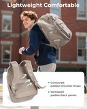 BAGSMART 30L Travel Backpack, 15.6 Inch Carry On Backpack Flight Approved, Water Resistant Weekender Bag Daypack, Black