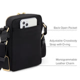 TUMI - Voyageur Persia Crossbody - Nylon Crossbody Travel Shoulder Bag for Women & Men - Stain- & Water-Resistant Fabric - Black & Gold