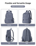BJLFS School Bag Backpack for Women Kids Teens Girls, Small Bookbag College Student Backpack for School Men Boys, Mochilas Escolares para Casual Daypack Mini Book Bag Blue ﻿
