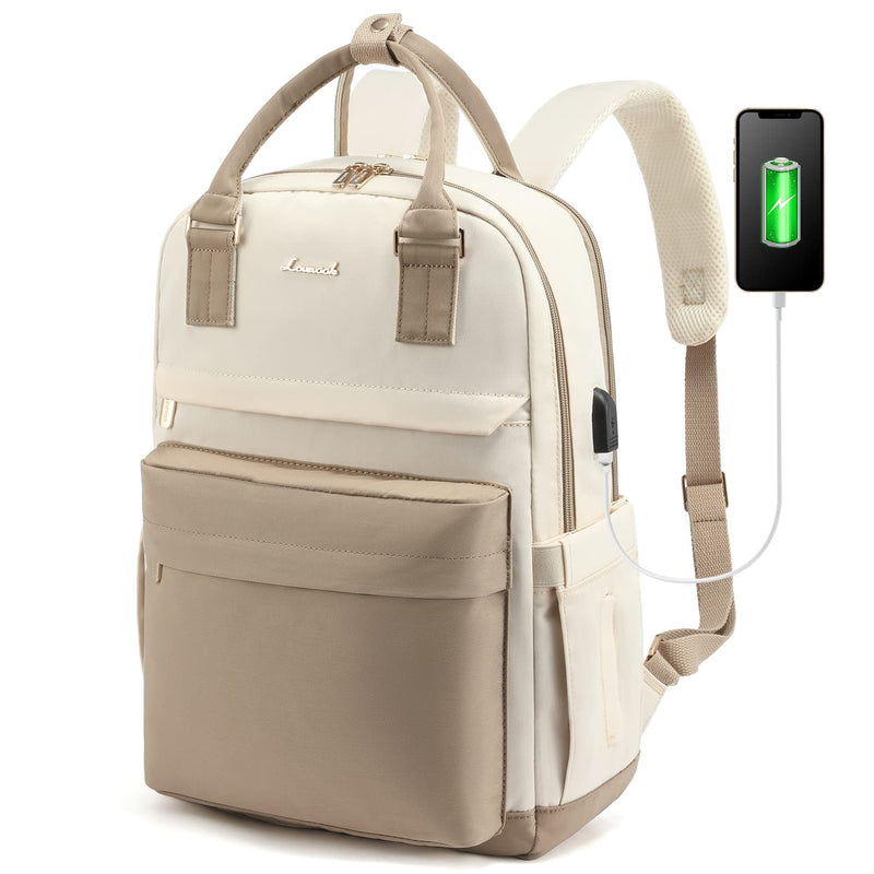 LOVEVOOK Laptop Backpack for Women 15.6 Inch Laptop Bag with USB Port, Fashion Waterproof Backpacks Teacher Nurse Stylish Travel Bags Vintage Daypacks Bookbag for College School Work
