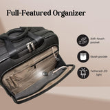 Ricardo Beverly Hills Flight Essentials Softside Wheel-A-Board Bag, Rolling Laptop Carry-On Luggage, Durable Ballistic Nylon Fabric, Water and Stain Resistant, Men and Women, 16.5-Inches Wide