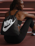 Nike Unisex Heritage Drawstring Bag (13L), Black/Black/White, MISC