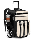 MATEIN 2 In 1 Rolling Backpack for Women with Shoulder Strap,