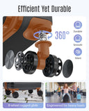 LIGHT FLIGHT Luggage Sets, Carry On Luggage 22x14x9 Airline Approved, Carry On Travel Bag Suitcases with Wheels, Expandable Hardside Lightweight Rolling with TSA Lock 2-Piece Set (DB/20),Black/Brown