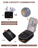 LOVEVOOK 40L Travel Backpack for Women & Men, Airline Approved Carry On Luggage with 3 Packing Cubes, TSA Overnight Bags, Waterproof Personal Item Bag, Weekender Essentials Backpacks fits 17" Laptop