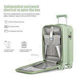 BOBOYM Luggage Sets 2 Piece Top Opening PC Hardside Suitcase with Spinner Wheel TSA Luggage(black)