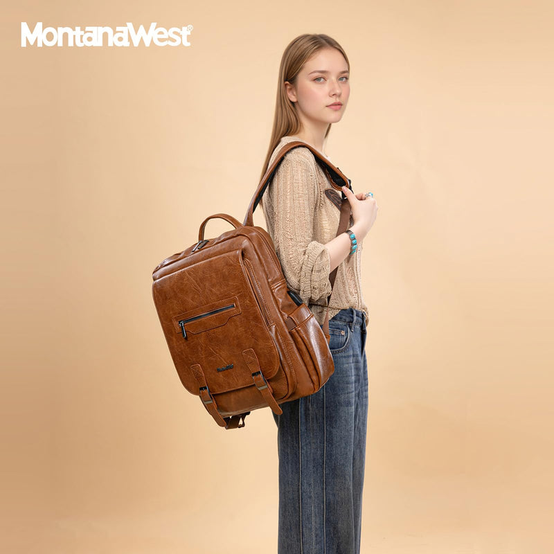Montana West Laptop Backpack 15.6 Inch Work Backpack Purse for Women Travel Casual Daypack Bookbags with USB Port