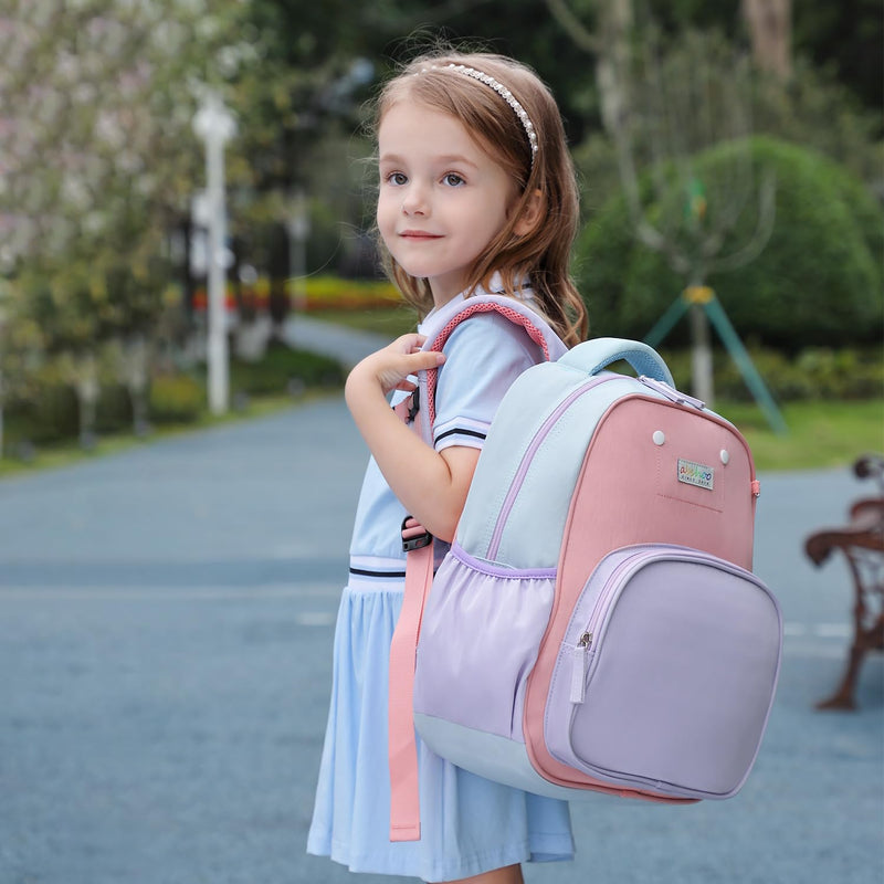 abshoo Cute Small Little Kids Backpacks for Girls Kindergarten Preschool Bookbag Girl backpacks ages 4-6 (Purple and Pink)