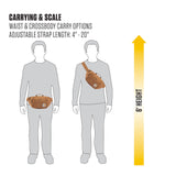 Carhartt Classic Adjustable Sling Bag, Durable, 600-Denier Water Resistant Hip Pack, Essential Waist Pack (Chalk)
