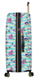 Betsey Johnson S. F. Hummingbird 30" Expandable Hardside Checked Spinner Luggage