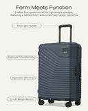 Coolife Luggage 3 Piece Set Durable Upgrade PC Expandable Hardside Lightweight Travel Suitcases with Dual Spinner Wheels & TSA Lock, 20/24/28 (20" Expandable) (Navy, 3-Piece Set (20/24/28))