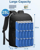 Pritent Cooler Backpack Insulated Waterproof,30/45 Cans Backpack Coolers Leakproof Lunch Backpack for Men Women Portable Soft Cooler Bag for Beach Camping Trave Picnic