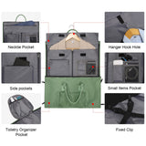 Modoker Eco-Friendly Convertible Garment Bags for Travel, Carry on Garment Duffel Bag for Women Men Weekender - 2 in 1 Hanging Suitcase Suit Travel Bags, Green