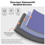 mixi 26'' Max Trunk Luggage Large Checked Luggage PC Hard Shell Rolling Travel Suitcases with Spinner Wheels & TSA Lock, Dreamy Purple