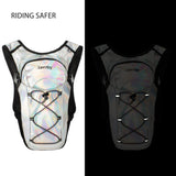 Zavothy Rave Hydration Backpack Lightweight Water Backpack for Cycling Running Hydration Pack Hiking Backpack with 2L Water Bladder White