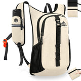 VOBUYING 15L Small Hiking Backpack Foldable Ultralight Trekking Camping Outdoors Backpack for Women Men (beige)