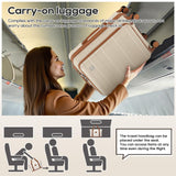 imiomo Carry on Luggage Airline Approved with Front Pocket and USB Port, Hard Shell 20 Inch Travel Carry-on Suitcase with Spinner Wheels and TSA Lock, White