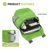 SUIKIHUM 20L Ultra Hiking-Daypack Lightweight Foldable Travel Packable Backpack for Camping Cycling Outdoor,green