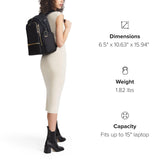 TUMI - Voyageur Celina Backpack - Women's Work and Travel Bag - 16.0" X 10.6" X 6.5" - Holds Up to 16" Laptop - Thyme