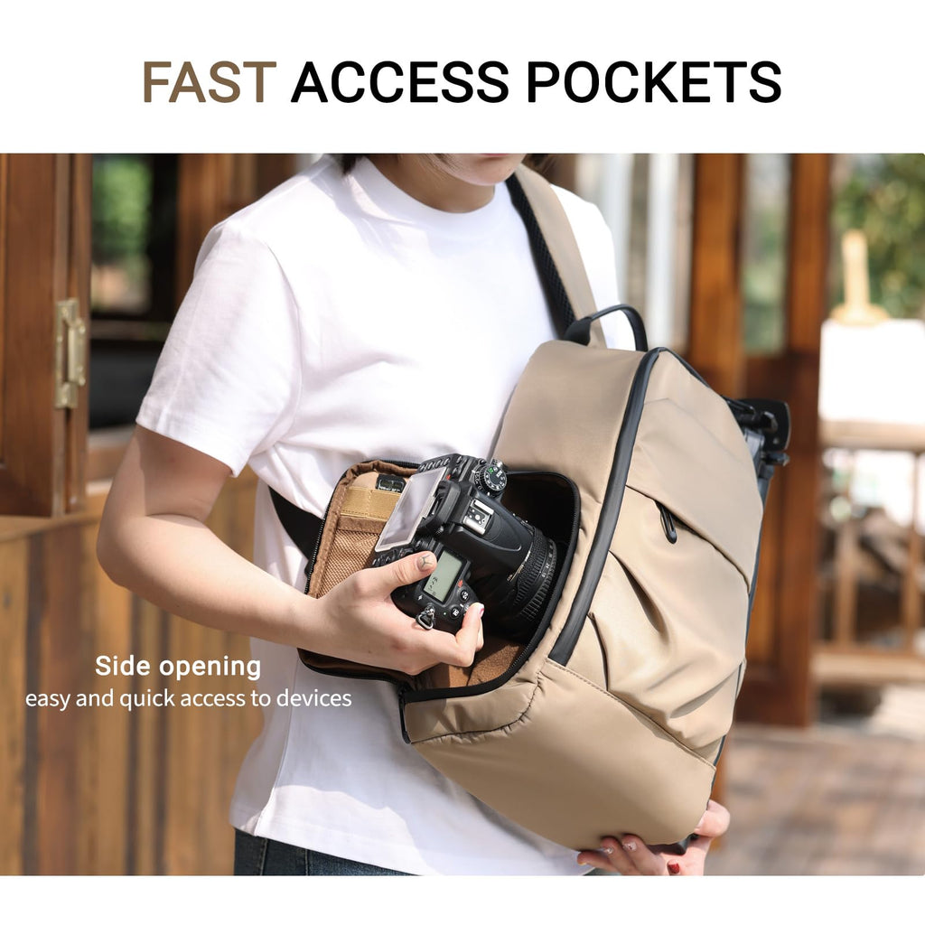 Reolink Backpack TAAOKA Camera Sling Bag, DSLR/SLR/Mirrorless Camera Backpack Case ...