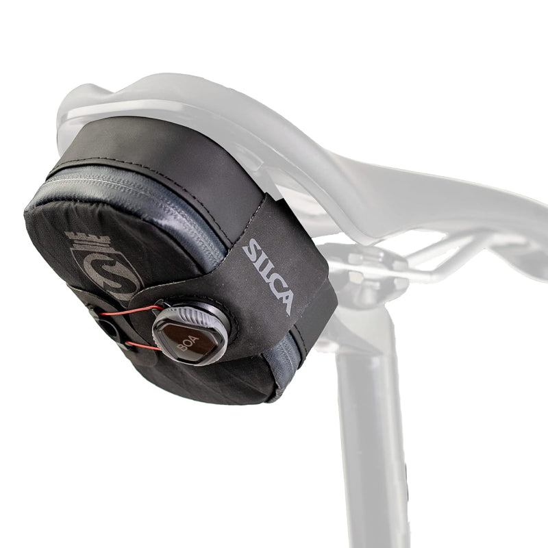 SILCA Mattone Bike Saddle Bag - .5L Capacity - Compact Under Seat Bicycle Bag for Road, Gravel, and Mountain Bikes - Easy to Access, Secure, and Durable - BOA Closure & Waterproof Zipper