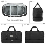 ETRONIK Gym Bag for Men Women, Carry on Luggage 22x14x9 Airline Approved, Tactical Travel Duffle Bag with Toiletry Bag and Shoe Compartment, Weekender Overnight with Wet Pocket for Workout, Black