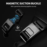 OIWAS Crossbody Bag Men, Messenger Bag with Magnetic Buckle, Shoulder Bags Fits 10 inch Ipad, Anti Theft Sling Bag for Men, Minimalist Business Bag