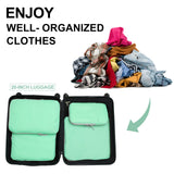 COVAX 4 Set Compression Packing Cubes, Travel Luggage Organizers and Storage Packing Cubes (Green)