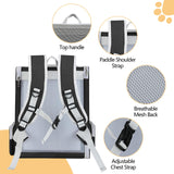 Cat Backpack Carrier Large Pet Backpack for Small Dog Medium Cat Puppy Kitten Bunny up to 15lbs, Ventilated Mesh Dog Collapsible Travel Backpack for Hiking Walking Outdoor