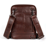 Ariscobull Leather Messenger Bag for Men, Small Leather Sling Shoulder Bag Messenger Pack for Men, Man Purse (Brown)
